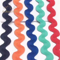 Ruban Ric Rac Multicolore de Haute Qualité 2 cm, Bordure Zig Zag