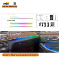 Kit d'éclairage d'ambiance GUGO W212 pour Mercedes Classe E W212 2010-2015, éclairage intérieur LED 19 couleurs, amélioration du garniture de cabine