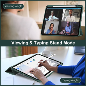 เคสไอแพดอะคริลิกใส ปี 2025 สำหรับ Air Pro 11 นิ้ว พร้อมฟังก์ชันแม่เหล็กเปิด-ปิดหน้าจออัตโนมัติ และช่องใส่ปากกา JUNCHI - Product Image 3