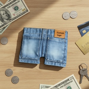 Boshiho Denim Jeans <b>Wallet</b> Personalized Money <b>Holder</b> Coin Purse Foldable Denim Shorts Pants Pink <b>Card</b> <b>Holder</b> <b>Wallet</b> - Product Image 6