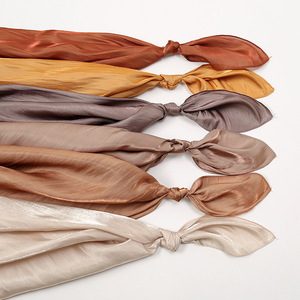 <span class=keywords><strong>JYL</strong></span> moda mujer largo plisado brillo seda tacto chal gasa Hijab Color sólido verano pañuelo Malasia - Product Image 5