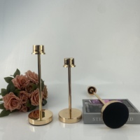 Support de bougie de Noël de luxe pour mariage, chandelier en métal exquis, décoration d'intérieur, élégant, doré, écologique