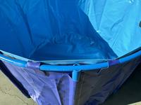 Bassin de pisciculture pliable en bâche PVC grande capacité pour élevage de poissons et tilapias, équipement écologique garantie 1 an