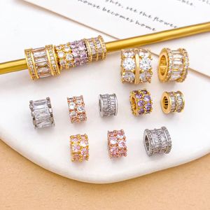 Accessoires de bijoux DIY, style Ins, ciel étoilé, <span class=keywords><strong>pendentif</strong></span> Luo Luo Tong, plaqué or 18 carats, micro-serti de zircon - Product Image 1