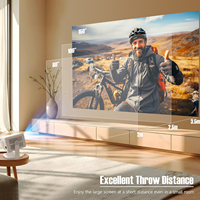 Nouveau projecteur L018 Full HD 1080p Android 14 avec télécommande vocale, home cinéma, projecteur vidéo intelligent portable mini
