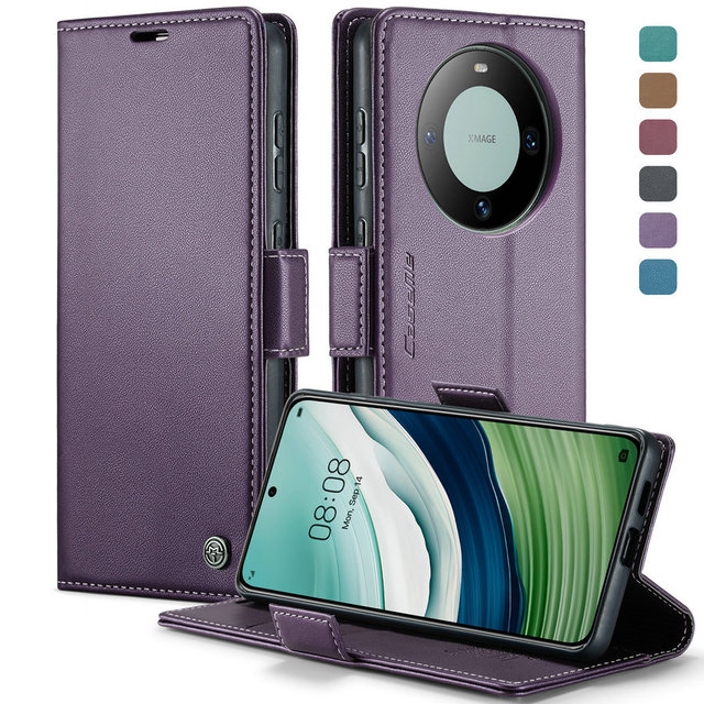 Leather Wallet Case Strong Magnetic Cards Phone Flip Case for Huawei P50 P30 P20 Lite P40 Pro Nova 8i Honor X20 50 Se Back Case