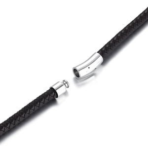 Fermoirs à baïonnette VEROMCA <span class=keywords><strong>pour</strong></span> bijoux, finition polie, <span class=keywords><strong>pour</strong></span> bracelets en cuir, fermoir magnétique <span class=keywords><strong>pour</strong></span> la fabrication de bijoux, fermoir de <span class=keywords><strong>bracelet</strong></span> en acier inoxydable - Product Image 4