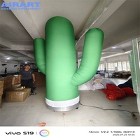 Pilier de cactus gonflable vert personnalisé, grande colonne de cactus gonflable pour événement sur le thème western, décoration de fête en plein air