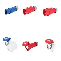 Connecteur de prise industrielle HFE, étanche IP44, 3, 4 ou 5 broches, 16A, 380V, 415V, prise murale mâle et femelle