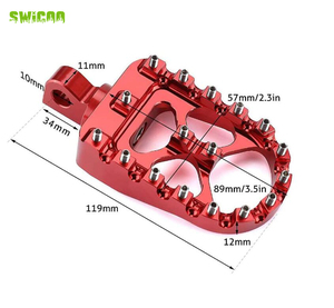 Motocicleta SWICOO MX <span class=keywords><strong>Chopper</strong></span> Estilo Bobber 360 °   Reposapiés CNC Giratorios Anchos para Harley Dyna Sportster Fatboy Iron <span class=keywords><strong>883</strong></span> - Product Image 6