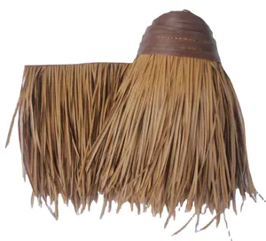 Easy Installation Uv-resistant Plastic Grass Pvc Pe Thatch Roofing Artificial Thatch Roofing For Decoration