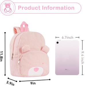 Mini <span class=keywords><strong>sac</strong></span> à <span class=keywords><strong>dos</strong></span> pour enfants, <span class=keywords><strong>sac</strong></span> à <span class=keywords><strong>dos</strong></span> d'école pour tout-petits, <span class=keywords><strong>sac</strong></span> à <span class=keywords><strong>dos</strong></span> d'école maternelle, école primaire, petit <span class=keywords><strong>sac</strong></span> à <span class=keywords><strong>dos</strong></span> en velours côtelé pour enfants, <span class=keywords><strong>sac</strong></span> à <span class=keywords><strong>dos</strong></span> de voyage pour enfants - Product Image 4