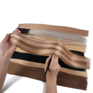 Extensions de cheveux humains K.SWIGS, cheveux vierges Remy, 12 à 40 pouces, USA, Walker Tape, hypoallergéniques, résistantes à l'eau, plusieurs couleurs. - Product Image 6