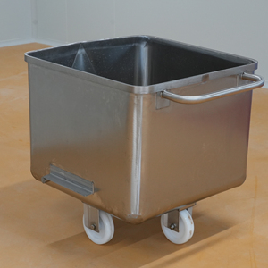 Carro de Acero Inoxidable Industrial para Transporte de Alimentos, Carro para Procesamiento de Carne, Sistema de Manipulación de Materiales para Picadoras - Product Image 1