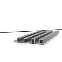 Profilé de faux-plafond en extrusion gris, haute dureté, écologique, matériau de construction de luxe, vente en gros