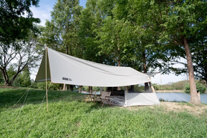 Tente <span class=keywords><strong>gonflable</strong></span> hexagonale imperméable à ouverture rapide en tissu Oxford pour le <span class=keywords><strong>camping</strong></span> en plein air quatre saisons, séjours de nuit, portable - Product Image 6