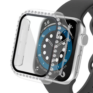 Coloré mode Bling diamant coque housse de protection boîtier de montre pour iWatch série 8 7 6 5 4 3 2 1 <span class=keywords><strong>SE</strong></span> - Product Image 4