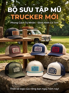 Casquette de baseball ajustée unisexe brodée à la main du Vietnam, avec patch en popeline tissé personnalisé et bords, casquette snapback - Product Image 6