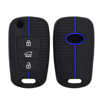 Étui pour clé de voiture K2/K5 2012-2019, pour Carens/Sportage/Sorento/Stonic, housse en silicone pliable résistante aux rayures