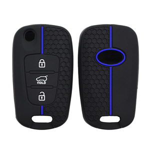 Applicabile per <span class=keywords><strong>Kia</strong></span> K2/K5 portachiavi 2012-2019 Carens Sportage Sorento e Stonic pieghevole <span class=keywords><strong>Cover</strong></span> in Silicone - Product Image 6