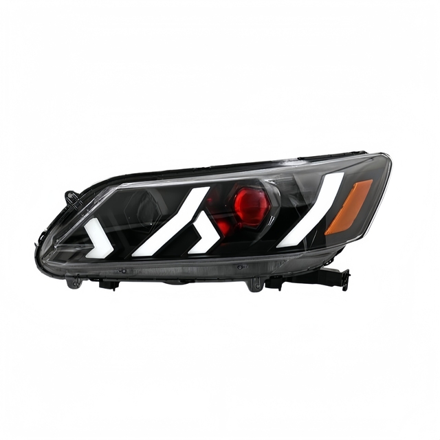 Auto Full LED Projector Headlamp Assembly for 9th Honda Accord 2014-2015 Lamborghini Design Sequential Flowing Turn Signal Lamp