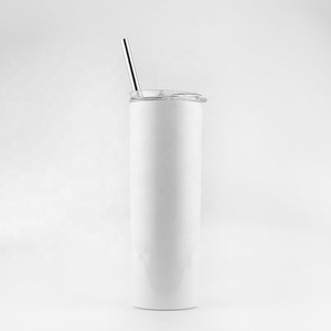 Bottiglie d'Acqua Vuote da 600ml all'Ingrosso, Tumbler in Acciaio Inox con Cannuccia da 20oz per Sublimazione - Product Image 4