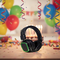 Headphone DJ Qualcomm Over-ear Silent ENC Peredam Kebisingan Tipe-C 2.4G Laris Manis untuk TV, Film, Yoga, Fitness, Camping