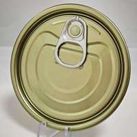Haute qualité 300 #   Couvre-boîtes anti-corrosion en émail blanc chromé de 72,9 mm à ouverture facile pour boîtes de sauce tomate