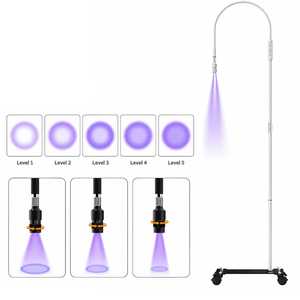 <span class=keywords><strong>Lampada</strong></span> da Terra <span class=keywords><strong>UV</strong></span> Regolabile per Estetica, Luce LED per Polimerizzazione con Interruttore a Pedale e Controllo Touch, <span class=keywords><strong>Lampada</strong></span> Flessibile per Extension Ciglia, Unghie e Sopracciglia per Salone - Product Image 2