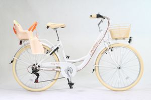 Vélo de ville coffre-fort 6 7 8 vitesses bébé siège panier cadre en alliage d'aluminium princesse dame trajet vélo de ville - Product Image 5