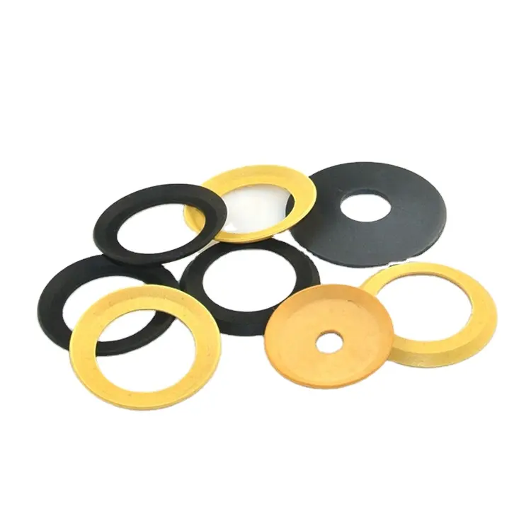 Dlseals Luchtcompressor Ptfe Gevuld Glas Fiber Gele Zuiger Cup Afdichting