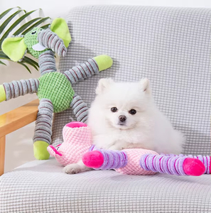 Jouets en peluche mignons en gros de l'usine, très demandés : Éléphant et cochon durables à longues pattes, jouets sonores à mâcher pour chiens - Product Image 2