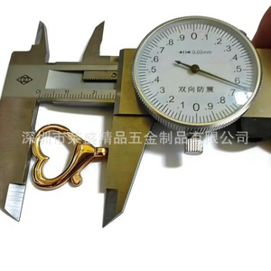 Cierre de langosta en forma de corazón, chapado en oro, hebilla de metal para joyería, llavero, accesorio de ropa - Product Image 3