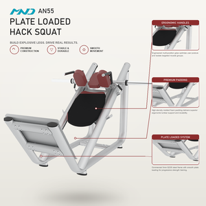 Machine à Squat Hack à Charge Libre Vibrante MND Fitness – Équipement de Musculation Professionnel pour Centres de Fitness à Manille - Product Image 1
