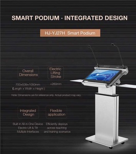 Peralatan Pendidikan untuk belajar, Podium baja interaktif Digital untuk sekolah layar depan - Product Image 3