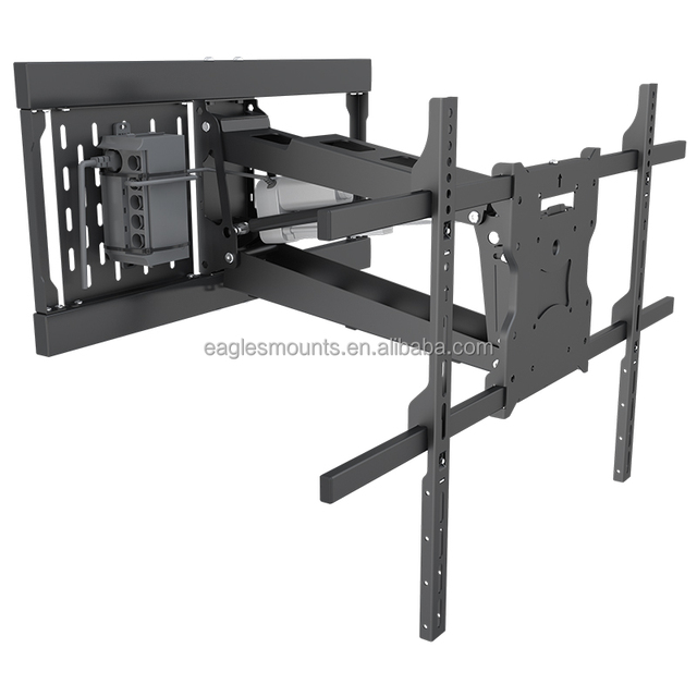 Residential Use Motorized TV Mount Fire Place Pull Down Electric TV Bracket Remote Control at Home