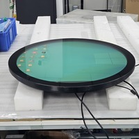 Layar LCD Android Bundar 23,6 inci, Pemutar LCD Definisi Tinggi, Animasi Startup yang Dapat Disesuaikan