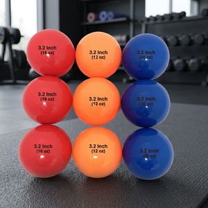 Ensemble de 9 balles de baseball lestées en PVC de haute qualité (16/18/20 oz) avec couleur et logo personnalisés pour l'entraînement et la pratique sportive - Product Image 2