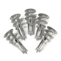 Fixation de plaques de plâtre, solide, auto-perçage, mur métallique creux, ancre de cloisons sèches en alliage de zinc avec vis