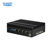 Mini PC industriel HVAEIPC HW K300 Noir 6COM Intel 4ème-12ème génération Core I3/I5/I7 Double LAN RS232/485/422 VGA Watchdog En stock