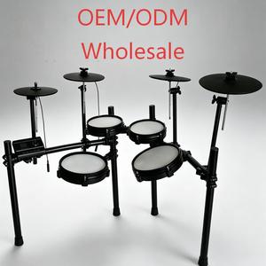 Fabrication OEM/ODM de différents types de batterie électronique avec 5 ou 4 cymbales. Cymbales silencieuses sont disponibles. La personnalisation du logo est prise en charge - Product Image 1