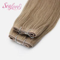 Extensions de cheveux russes slaves de haute qualité, fines, sans couture, hybrides, sans retours de cheveux, blond glace balayage, cheveux premium