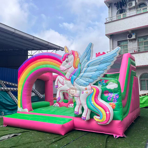 Château gonflable licorne d'extérieur pour saut et amusement - Product Image 1