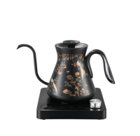 Bouilloire à café électrique intelligente à bec flexible 0,8 L, température réglable, pour thé et eau (pour préparation manuelle)