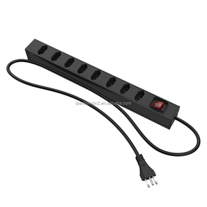 PDU Modular Profesional para Gabinete 1U de 19 Pulgadas con 8 Tomas de Corriente, Unidad de Distribución de Energía de Alta Calidad para el Mercado Brasileño - Product Image 2
