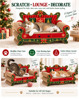 Meilleures ventes : Griffoir et lit-canapé pour chat Petaful en carton, écologique, moderne, épais et durable, thème Noël