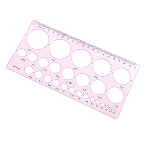 Righello Multiuso per Quilling, Righello a Cerchio, Stencil in Plastica, Strumento Geometrico per Disegno, Forniture per Studenti, Scuola e Ufficio - Product Image 3