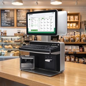 เครื่อง POS ออลอินวันขนาด 14 / 15.6 นิ้ว ระบบแอนดรอยด์ วินโดวส์ พร้อมคีย์บอร์ดและเครื่องพิมพ์ สำหรับร้านอาหาร ร้านขายอาหาร และการชำระเงิน - Product Image 1