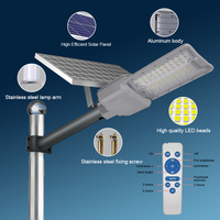 Lampu Jalan LED tenaga surya IP65 tahan air luar ruangan hemat energi lampu umum 50W-250W untuk penggunaan luar ruangan