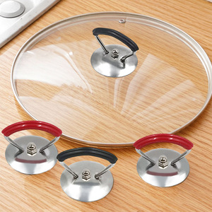 Stainless Steel Universal Pot Lid Handle Red Black C1Q2A C1Q29 High Temperature Resistant Cookware Parts - Product Image 2